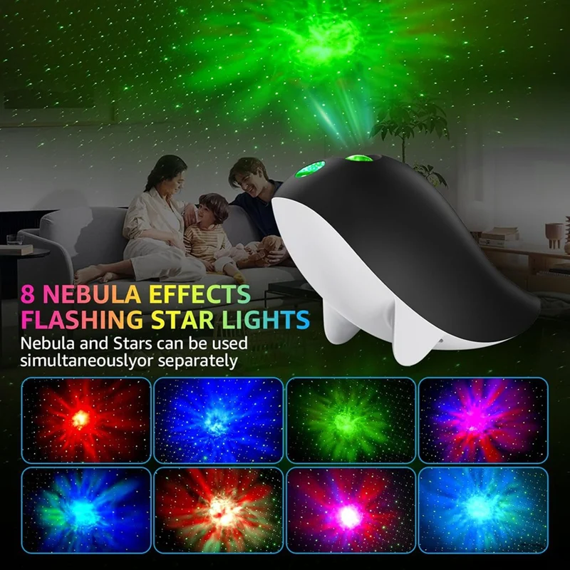 2025 New Galaxy Projector Bedroom Bedside Lamps,Projector Moon Lamp Night Light For Kids Ceiling Starry Sky-Projection Lamp