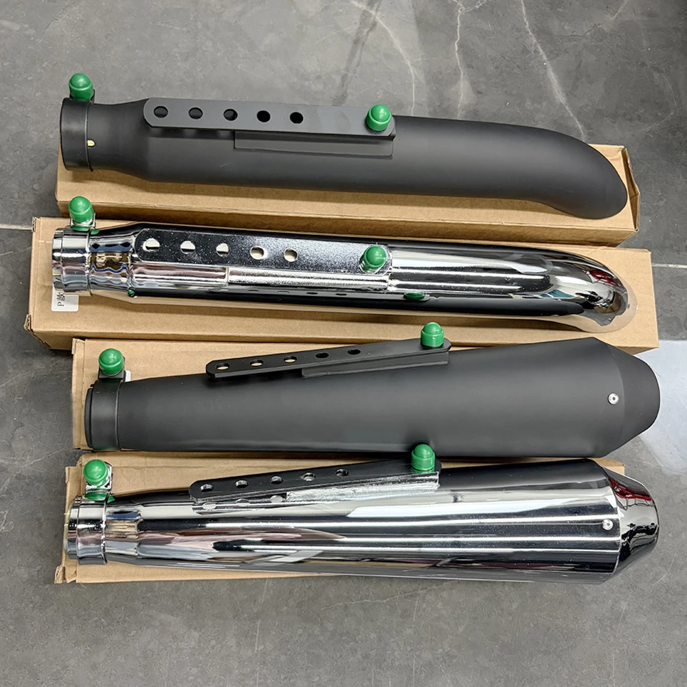 Motorcycle escapes para moto Exhaust Muffler Retro Vintage Classic Electroplating for Cafe Racer Bobber CHopper Custom