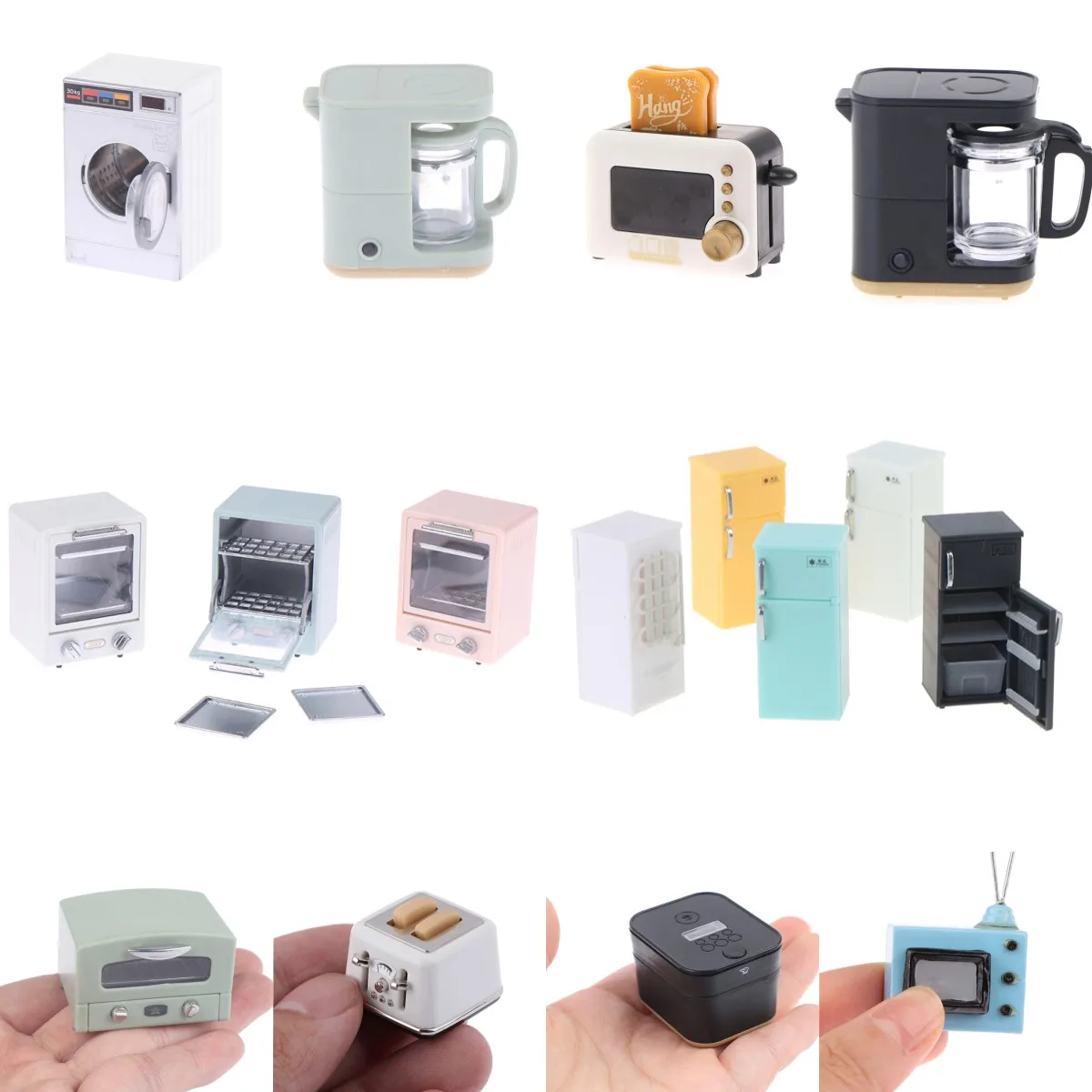 1pc Haushalts gerät Maschine Modell Puppe Waschmaschine Puppenhaus Möbel Haus Szene Dekoration Mini Wohnkultur Kinder Geschenk