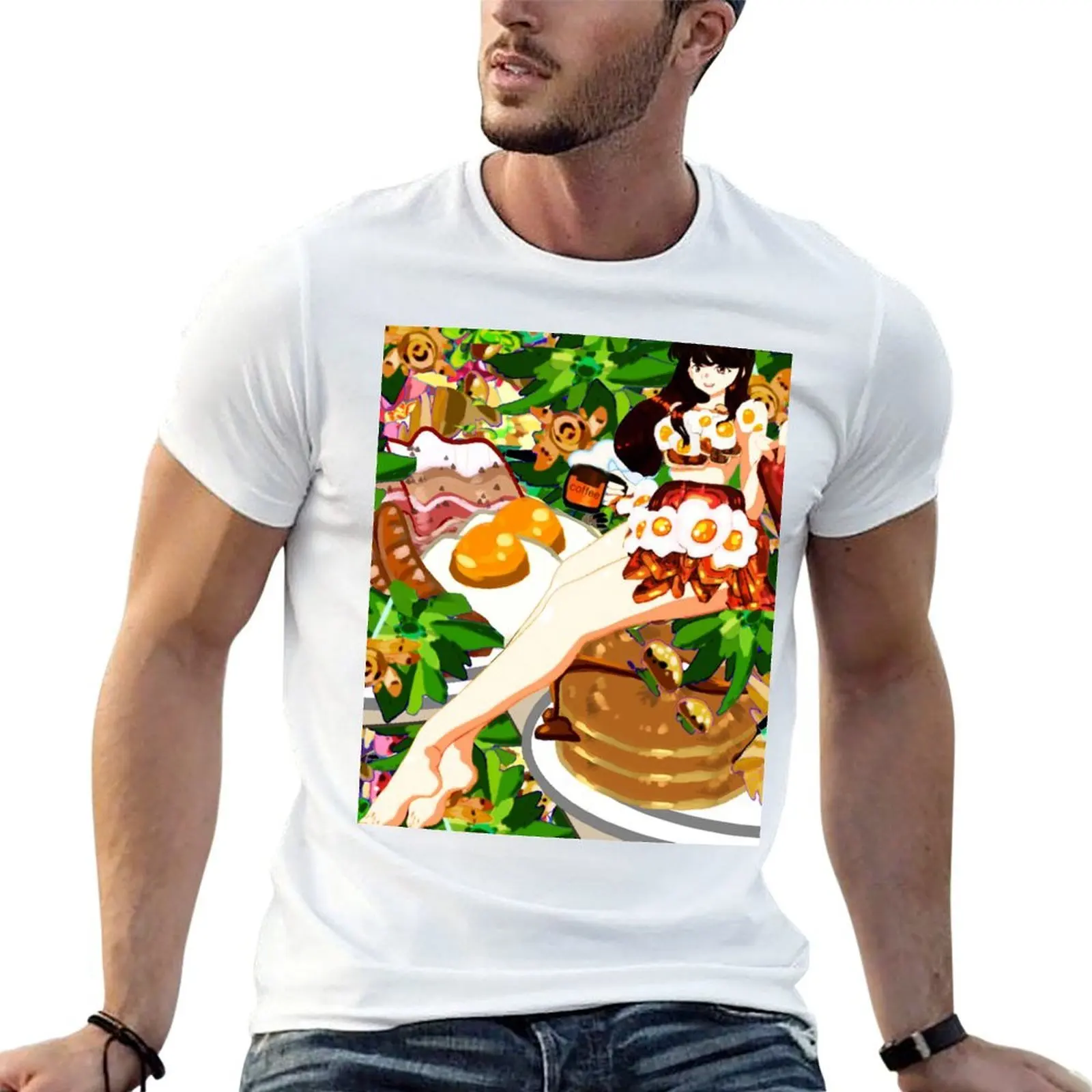 

Food Festival and Girl T-Shirt funny t shirts cotton t shirt custom print T-Shirt