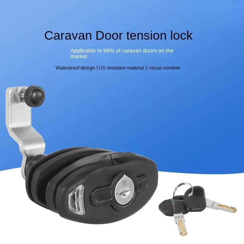 RV cabin door lock towing modification vehicle RV compression seal lock luggage compartment door oval handle rotary lock