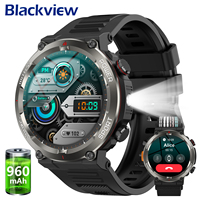 Blackview W50PRO IP68 Waterproof Smartwatch 960mAh Battery Bluetooth Call Outdoor Smart Watches for Men with Emergency Lighting