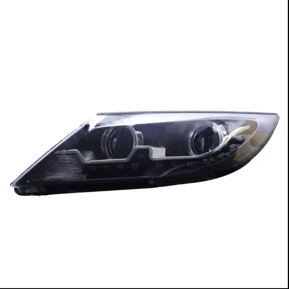 

Pair of Car Headlight assembly For kia sportage R 2010-14 angel eye led DRL daytime running light turn signal head lamp