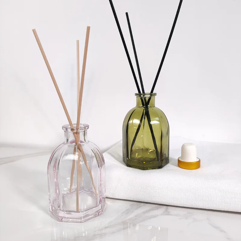 Reed Diffuser Bottle, Refillable Glass Empty Bottles for Essential Oils, Home Fragrance, Aromatherapy & Décor,150ml/5.07 fl oz