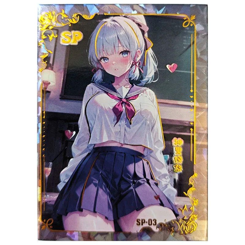 Anime Dea Storia Rare SP Carta da collezione Yae Miko Ganyu Furina Kamisato Ayaka 7 marzo Hu Tao Giocattoli per ragazzo Regalo di compleanno