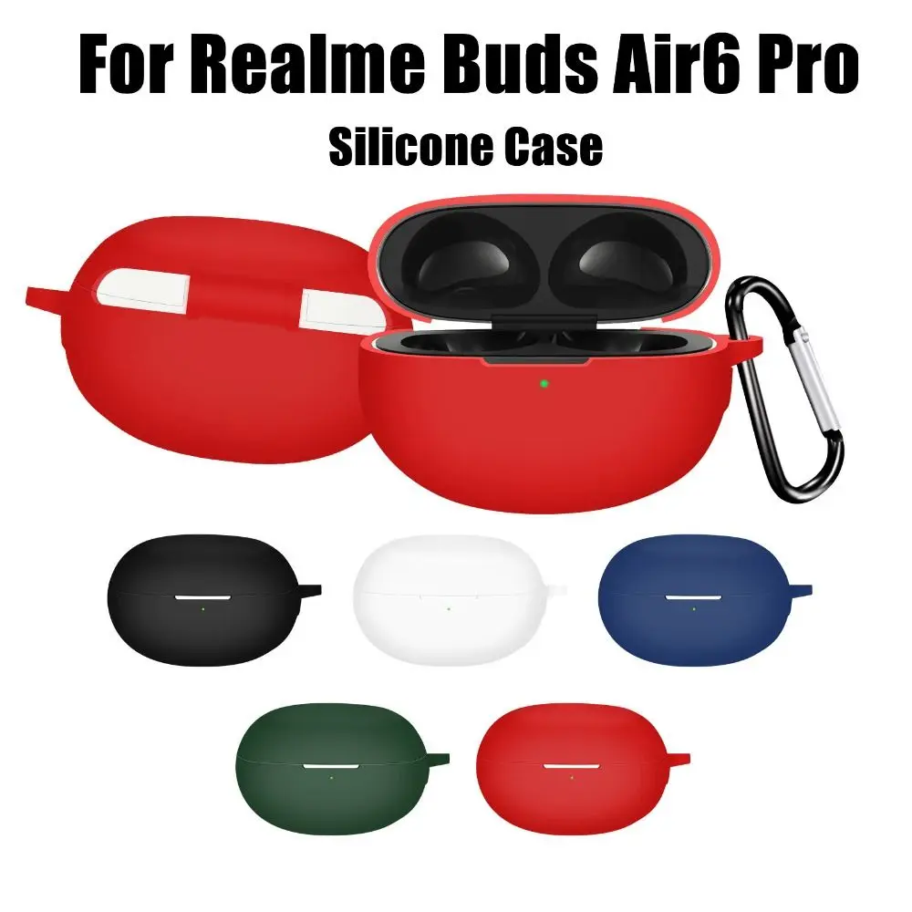 Silicone Earphone Case Anti-fingerprint Shockproof Earbuds Protective Cover Compact Fall Prevention for Realme Buds Air6 Pro