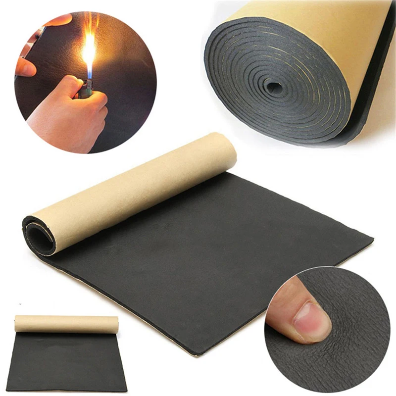 Tapis d'Isolation Anti-Bruit pour Capot de Voiture Pare-Feu, Insonorisation, Autocollant, Accessoires Automobiles, 200x50 cm, 0,3/0,6/1 cm