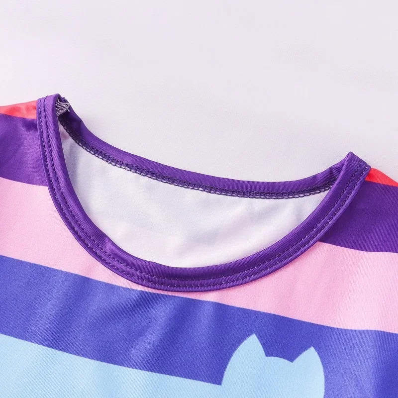 HN8 Kids Gabby's Poppenhuis Kleding Sets Meisjes Gabby Katten Cosplay Halloween Kostuum Regenboog Kant Prinses Jurk Lente Herfst) 4Dc