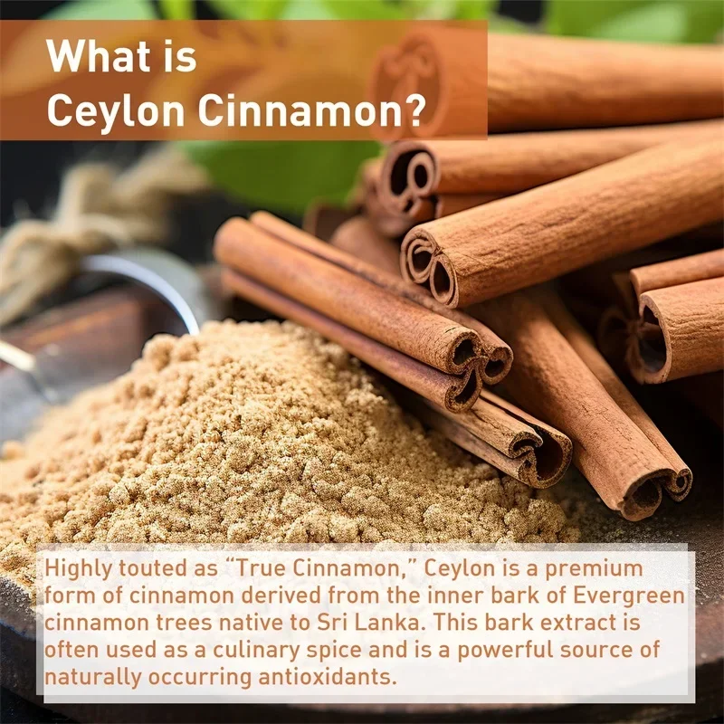 Cinnamon Supplement - Energy, Heart and Metabolism Support, Antioxidant, Improves Intestinal Digestion