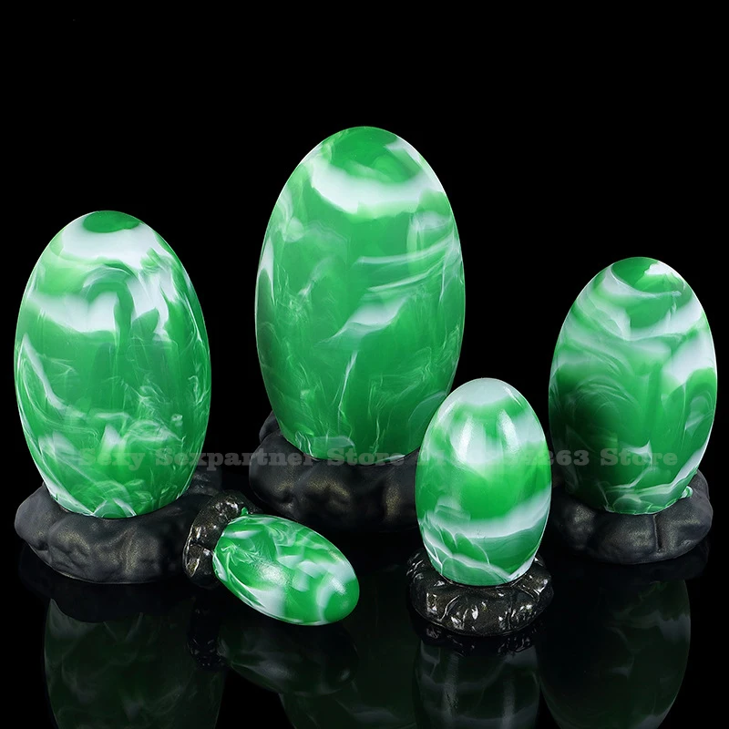 Huge 13cm Silicone Dragon Egg Anal Plug Big ButtPlug Dilator Anal Dildo Prostate Massage Sex Toys Adult Sexy Toy Soft Anal Beads_voghion.com