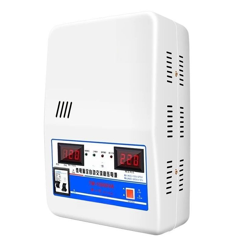 Voltage stabilizer 220v automatic household high-power 15kw pure copper low-voltage air conditioner special voltage regulator