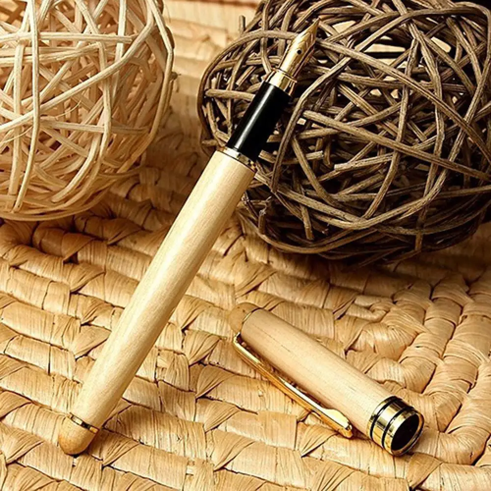 Fashion Student Teacher Wood Fluent Writing Fountain Pen Birthday Business Gift