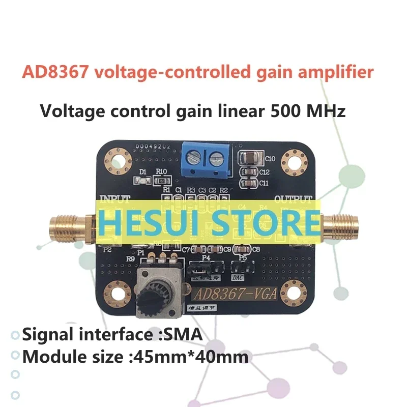 AD8367 module Genuine guarantee 500MHz 45dB linear variable gain amplifier VGA module board