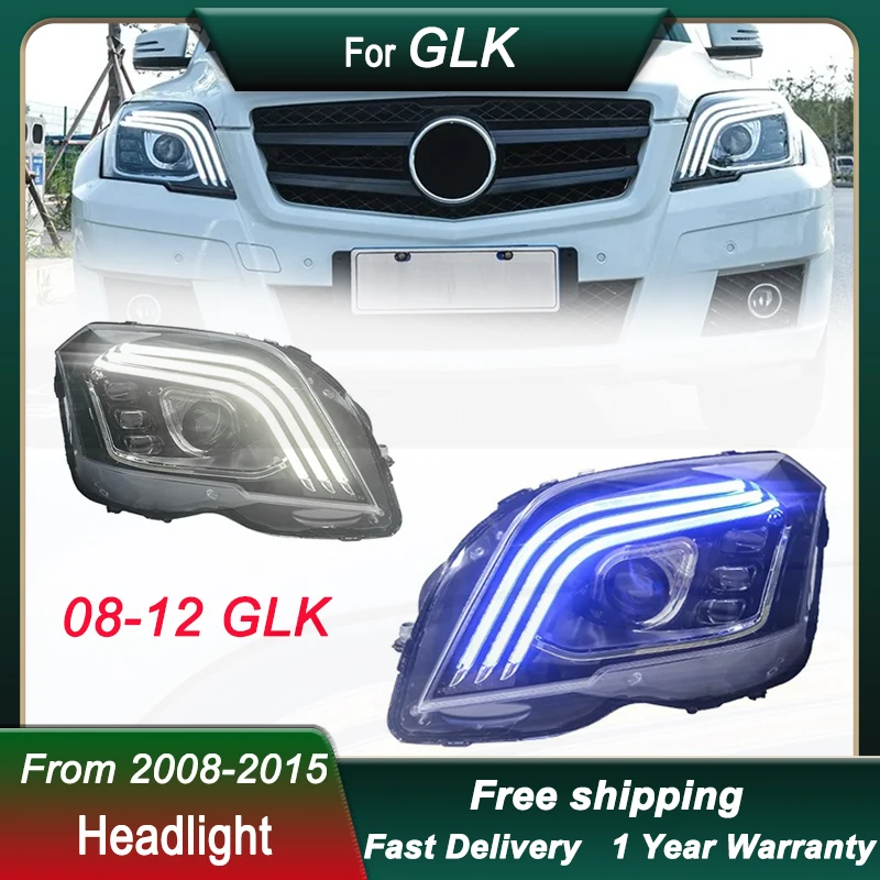 

Car Headlights For Mercedes Benz GLK 2008-2013 glk200 260 300 Maybach LED Head Lamp DRL Dynamic Signal Lamp Front light Assembly