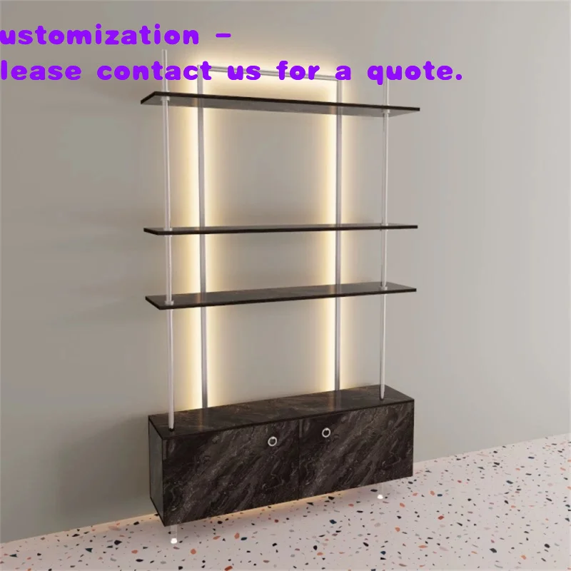 

Персонализированная декоративная витрина для сумок, мебель для магазина, стеллаж из нержавеющей стали и мрамора.