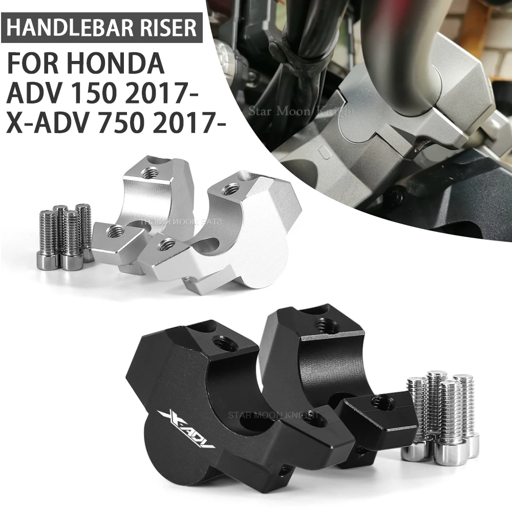 

Motorcycle Handle Bar Riser Clamp Extend Handlebar Adapter Mount For Honda X-ADV 750 XADV750 XADV ADV 150 ADV150 2017 - 2023