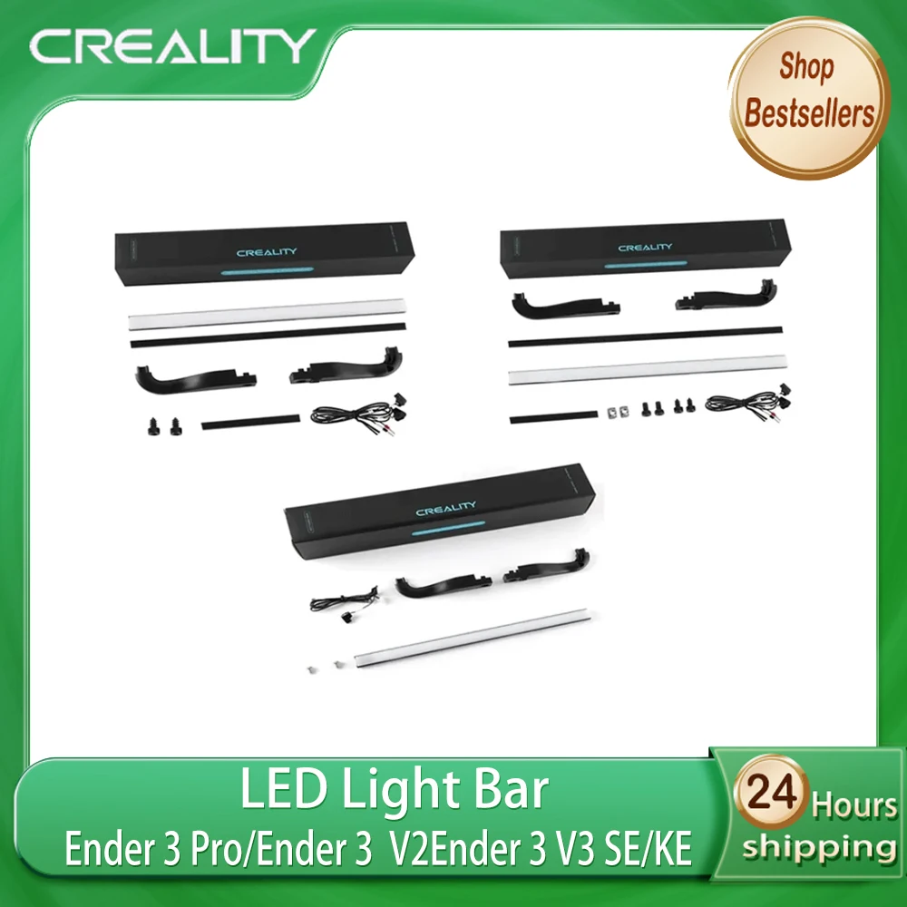 

Комплект светодиодной подсветки Creality Ender 3 S1, 24В 5Вт, оригинальные запчасти для 3D-принтеров, светодиодная панель для Ender 3 Pro / Ender 3 V2 / Ender 3 V3 SE