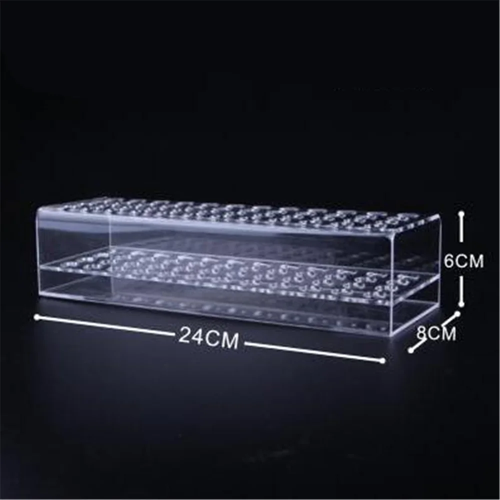 

Acrylic Marker Pens display rack holder eyebrow Pencil Desk Organiser 48 Slot box