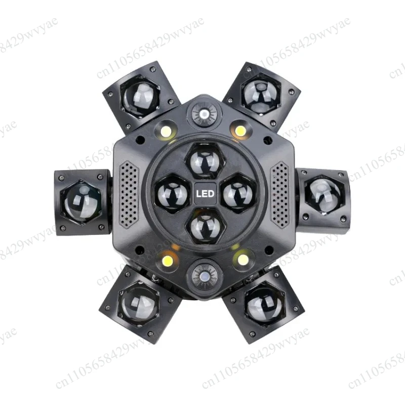 150W 24CH DMX512 RGBW Laser Dual Strobe Light, AC95‑245V Sound Activated Stage Lighting for Wedding Live Party