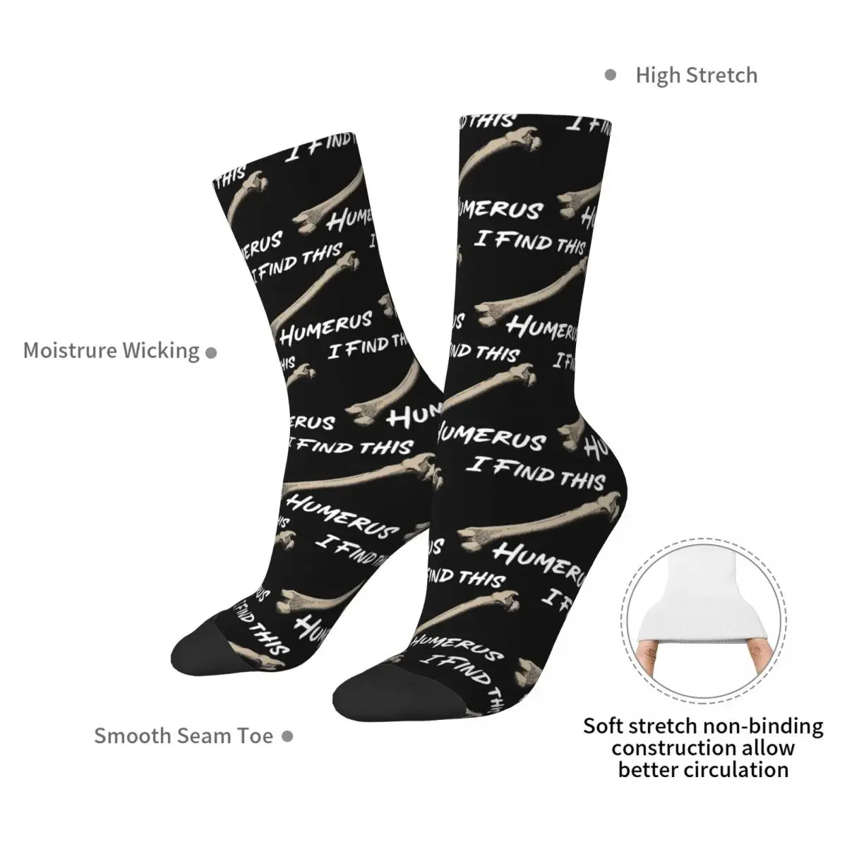 Orthopaedics Doctor And Surgeon Socks Harajuku Super Soft Stockings All Season Long Socks Accessories for Unisex Gifts