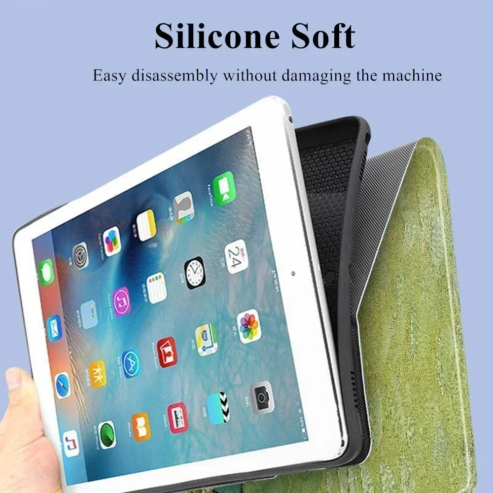 Hülle für iPAD 10 9 8 7 6 5. Generation Pro 11 12.9 10.5 Air 6 5 4 13 2024 Mini 6 Cover Luxus Van Gogh Ölgemälde Blumenkunst