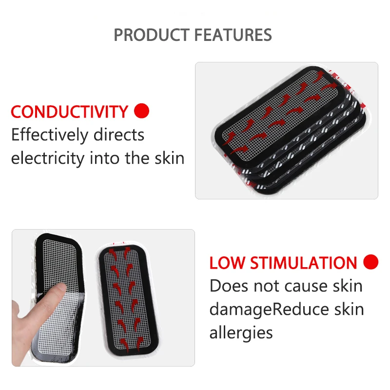 ABS Abdominal Belt Trainer Replacement Gel Pads or Tens Acupuncture Digital Machine Massager Health Gel Weight Loss