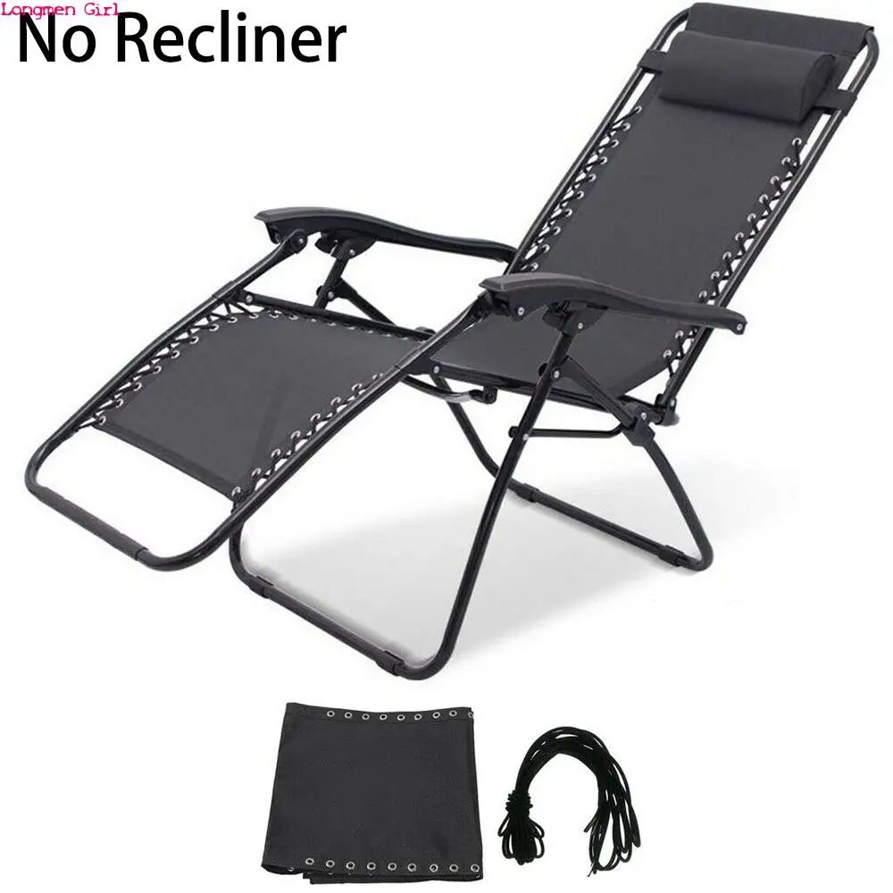 

4 Pcs Elastic Cord Laces Stable For Gravity Reclining Yard Rest Garden Sun Loungers Deck Recliner Folding Chair Patch Tools