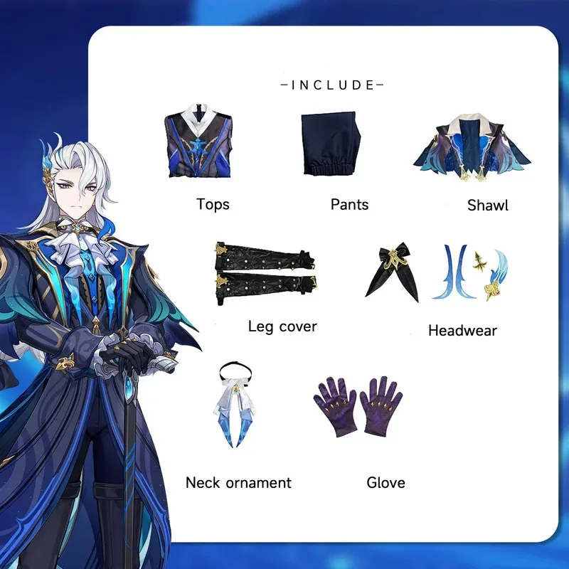 Explosive Cos Original God Anime Costume 2D Character Comic Performance Game Role-playing Cartoon Theme Party Wear