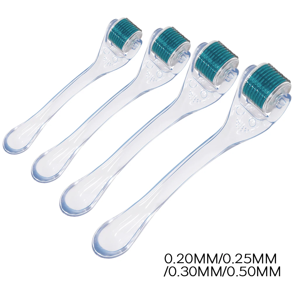 540 Titanium Face Roller Professional Micro Needle For Facial Skin Care Beard Hair Growth Scalp Mesotherapy Scar Removal Tool