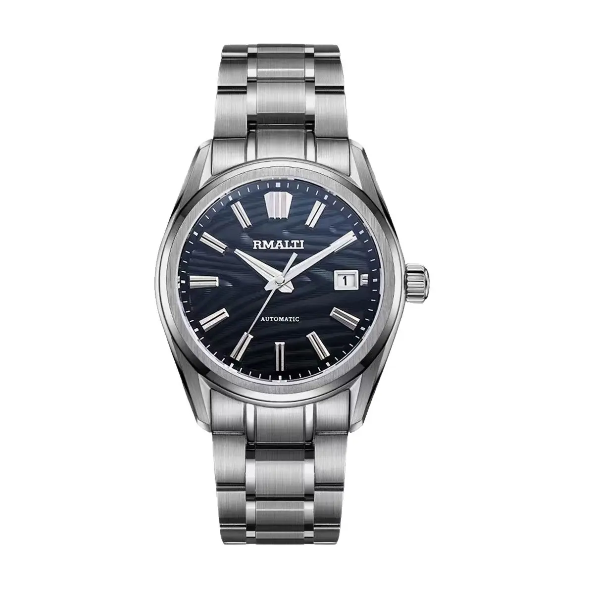 RMALTI NH35 Men\'s Watches Automatic Mechanical Business Watch Luxury Sapphire 10 Bar Date Quality Linen Luxury Class