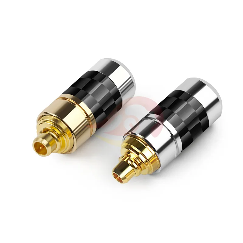 Adaptador de pines de auriculares macho MMCX Jack de Audio para auriculares IE300 IE900 IE600 conector de cable de Metal de cobre chapado en oro