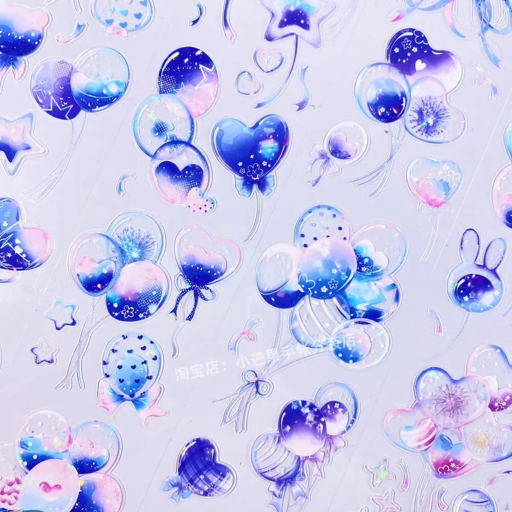 PET Washi Tape OKMT Balloon Whispering Blue Pink Love Celebration Decorative Sticker For Journal Flow Planner Goo Card