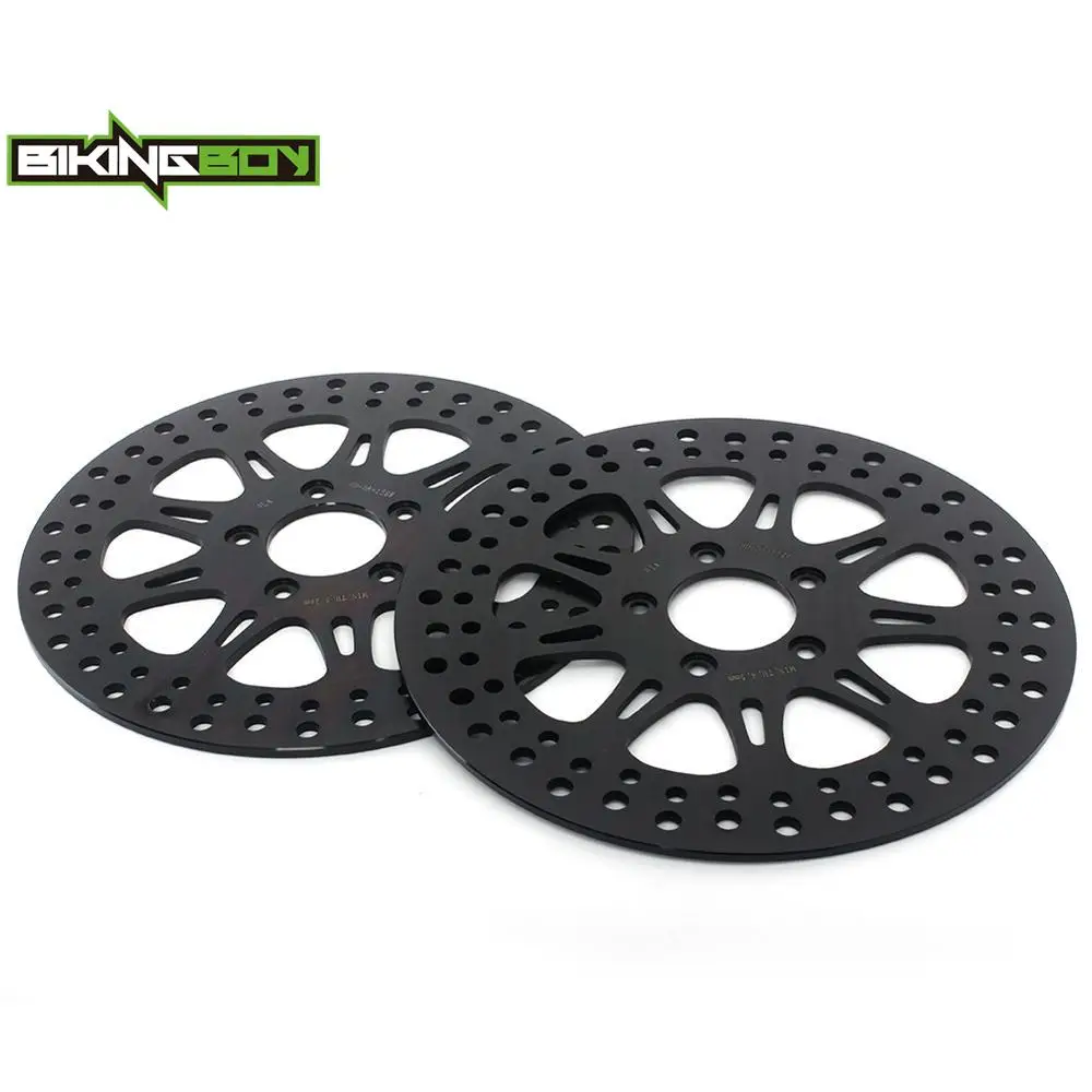 BIKINGBOY Front Rear Brake Discs Disks Rotors FXDF Fat Bob 08-17 FXFB FLFBS 18-23 Fat Boy FLSTF 15 16 17 FXDWG Wide Glide 06-20