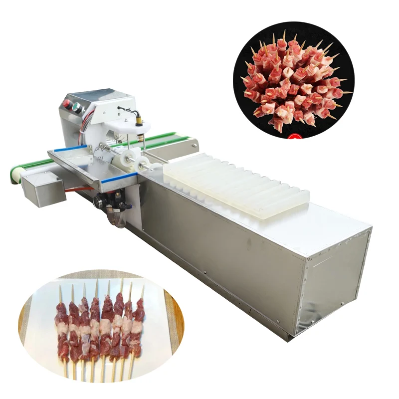 Kebab Making Grill Tools Meat Skewer Maker Wear Meat String Lamb Skewers Machine