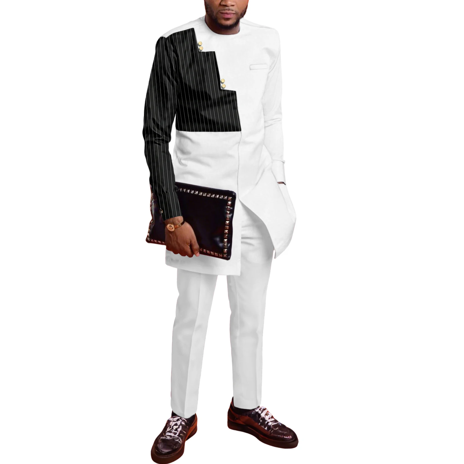 

SEA & ALP мужские африканские костюмы Дашики, рубашка и брюки, комплект из 2 предметов, традиционная одежда, модная повседневная одежда