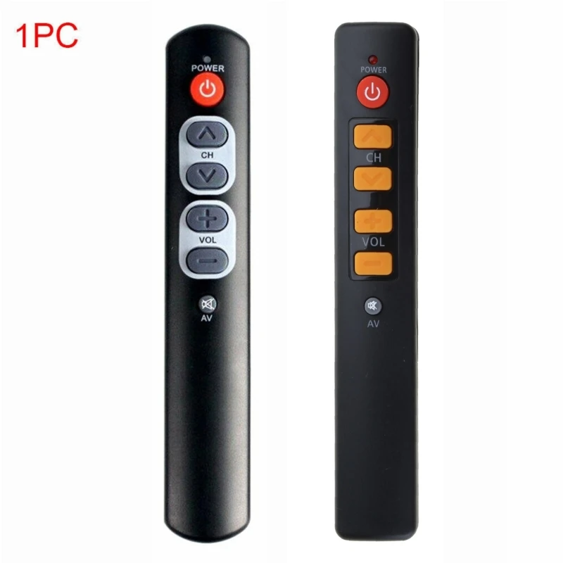 Home 6 Keys Compact and clear Remote Controller Accessories Programmable Universal ABS for Smart Learning for elderly Dropship