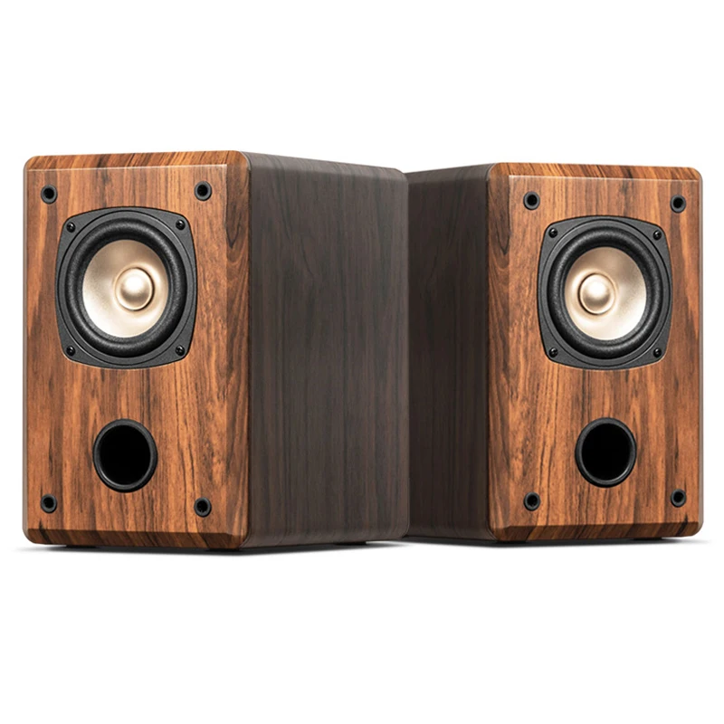 Fever Bookshelf Speaker KTV Home Passive Hifi DIY Speaker 4 Inch Full Frequency Speaker Professional BedRoom Desktop Wood Audio