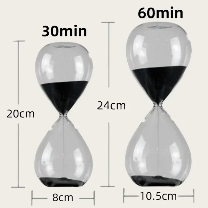 30/60 Minutes Nordic Handmade Glass Hourglass Water Droplet Sandglass Do Homework Timer Creative Sand Clock Home Decoration Gift