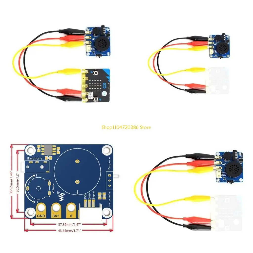 

Плата расширения динамика K0EA, аудиомодули, встроенный чип NS8002 с функцией регулировки громкости, совместимый с