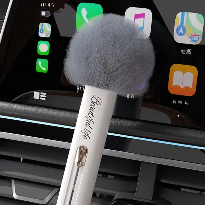 Interior Detailing Brush Auto Interior Dust Brush 2-in-1 Multifunction Air Vent Detailing Brush Dusting Tool Double Head Scratch