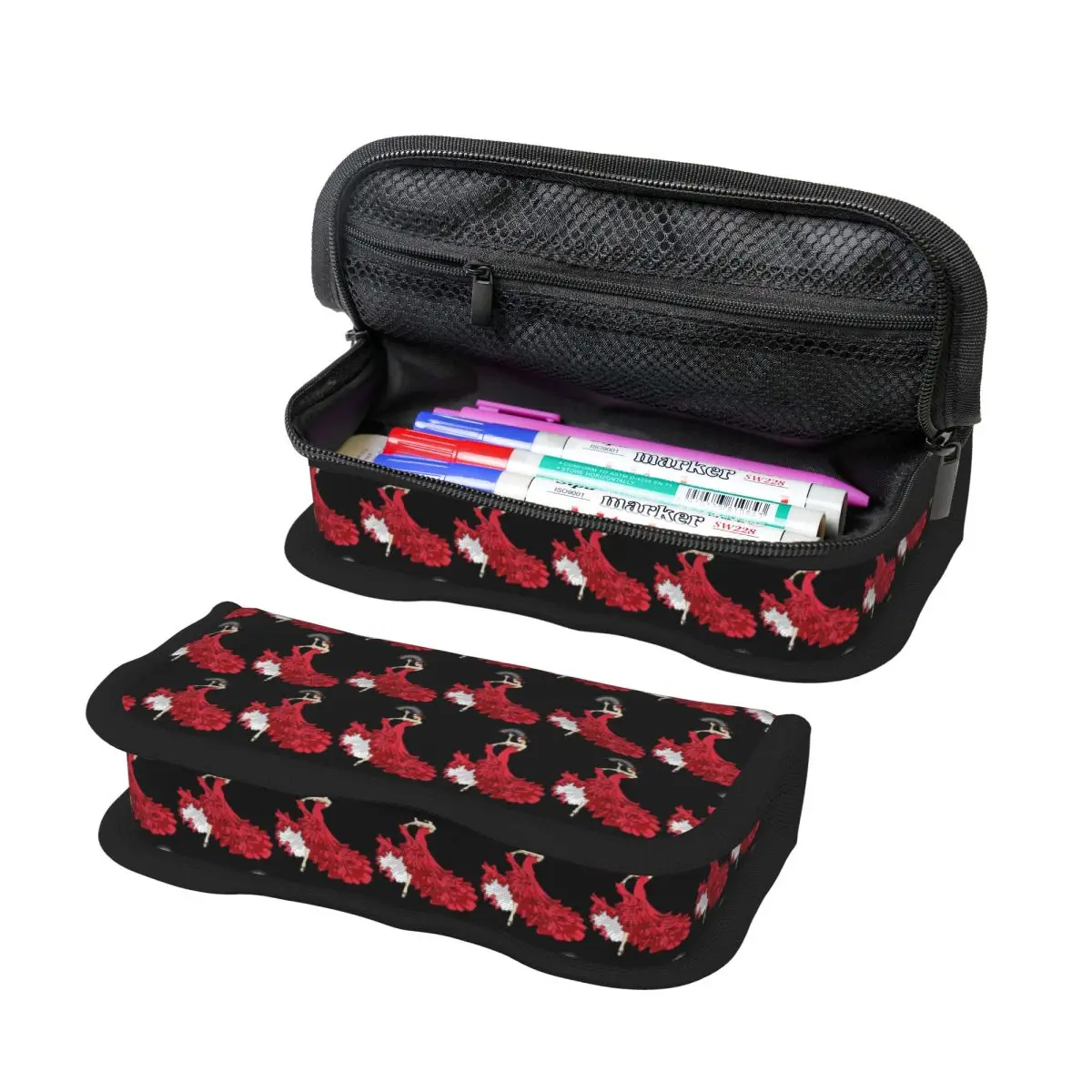 

Flamenco Dancer Spain Pencil Case for Kids School Pen Box Pencil Bag Stationery Supplies Pen Holder Bag