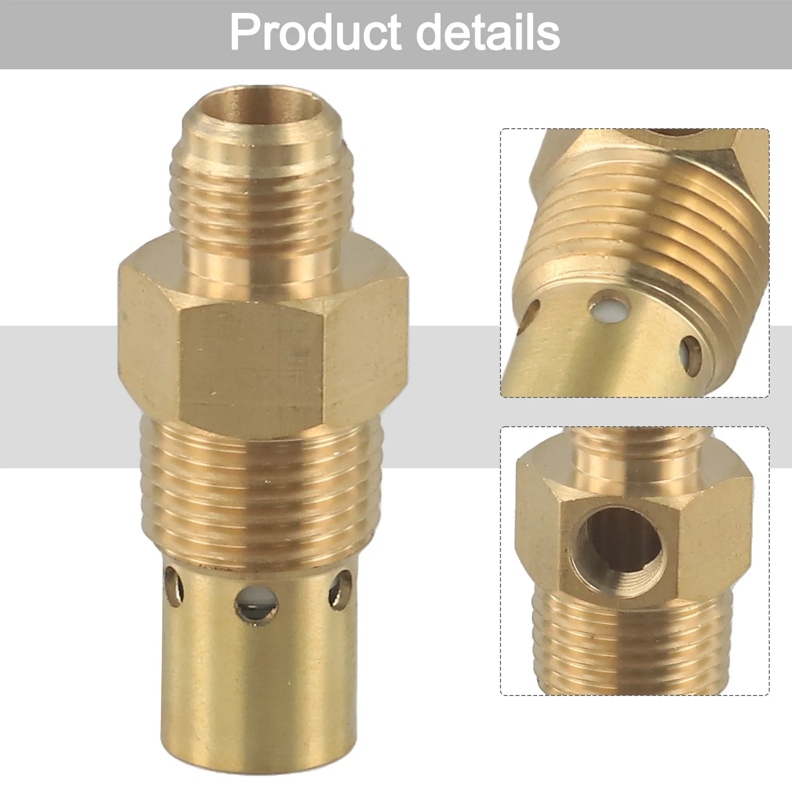 1pcs Check Valve Brass Check Valve Air Compressor Male Threaded For Air Compressor Check Valve Tool Accessories