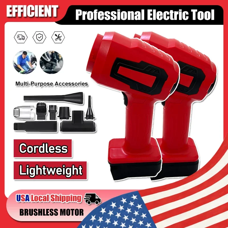 

Fit Milwaukee Portable Rechargeable Handheld 120W Car Vacuum Cleaner 18V Li-ion Battery 3 In 1 Electric Vacuum Home & Car