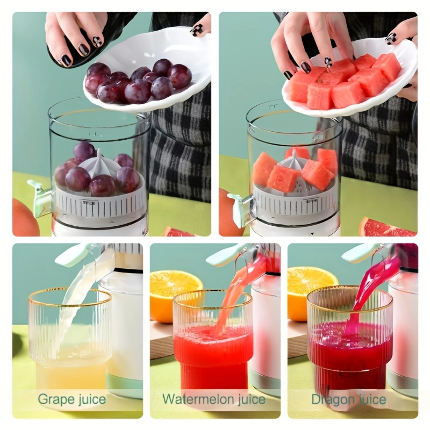 Juicer Separator Portable Mini Household Automatic Multifunctional