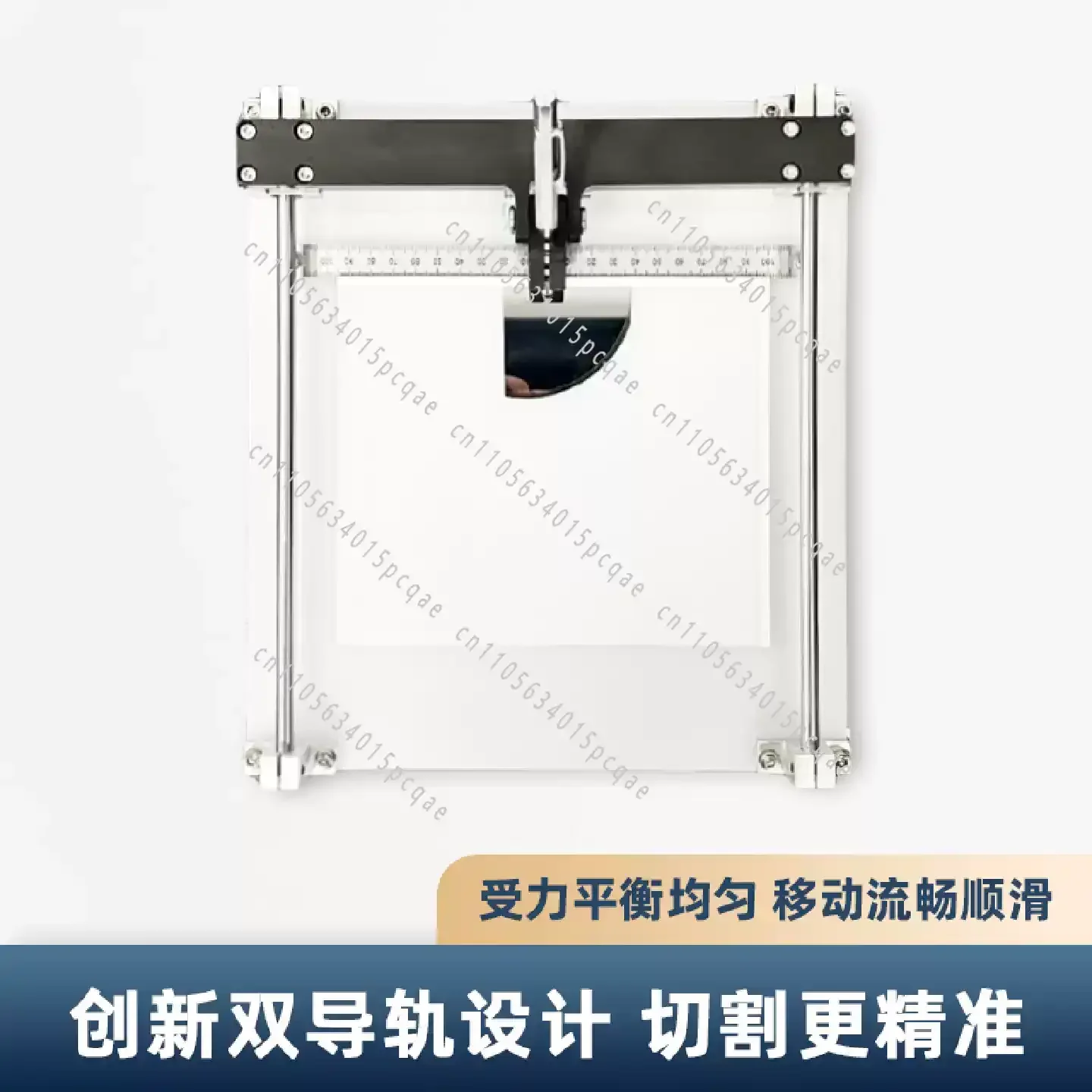 Portable Silicon Chip Thin Layer Glass Slicing Instrument Alloy/Diamond Cutter Laboratory Silicon Wafer Cutting Tool Double Rail
