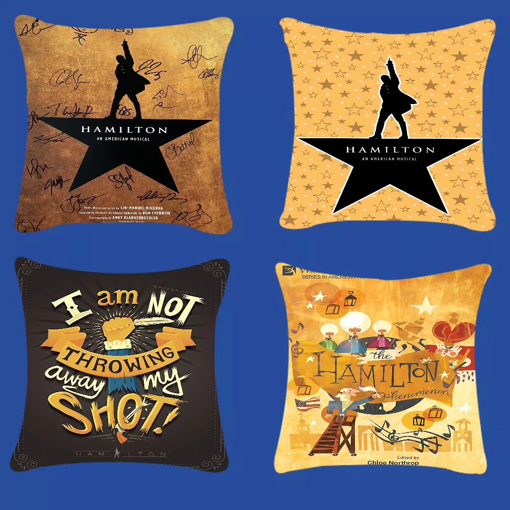 American Musical Hamilton Vintage Kissen Geschenk Home Office Dekoration Kissen Schlafzimmer Sofa Auto Kissenbezug Kissenbezug