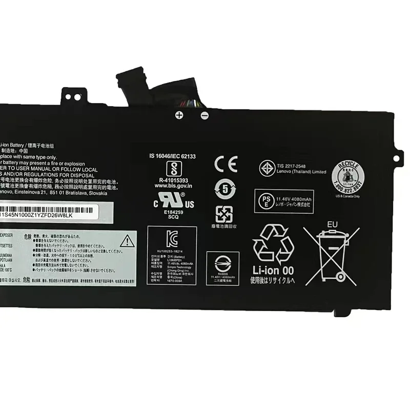 Batterie d'ordinateur portable pour Lenovo ThinkSub, 100% d'origine, X13, X390, X395, L18M6PD1, L18C6PD2, L18C6PD1, L18L6PD1, L18D6PD1, 4190mAh