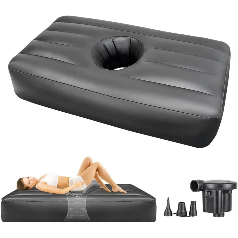 Inflatable BBL Mattress Brazilian Butt Lift Twin For Surgery Recovery Bed With Hole Blow Up Hole Design Portable Waterproof