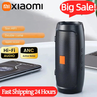 Xiaomi Portable Dual Bluetooth Speaker Stereo Outdoor Playback Fm Voice Broadcasting Portable Subwoofer 50 Wireless Speaker
