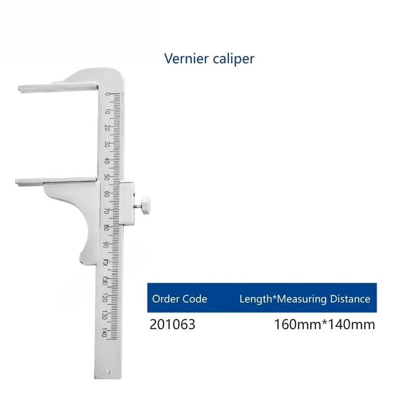 Stainless Steel Surgical Bone Measuring Tools Orthopedic Vernier Calipers Ruler for Medical Instruments